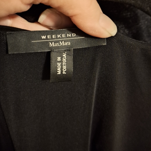 Max Mara Weekend Black One Shoulder Strap Ruched Dress. - Picture 10 of 11